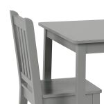 Комплект детска маса с 2 столчета, Сиви, Ginger Home - Image 3