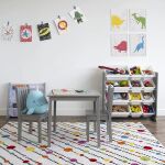 Комплект детска маса с 2 столчета, Сиви, Ginger Home - Image 6