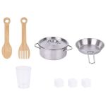 Tooky Toy Детска дървена кухня с посуда за готвене - Image 4