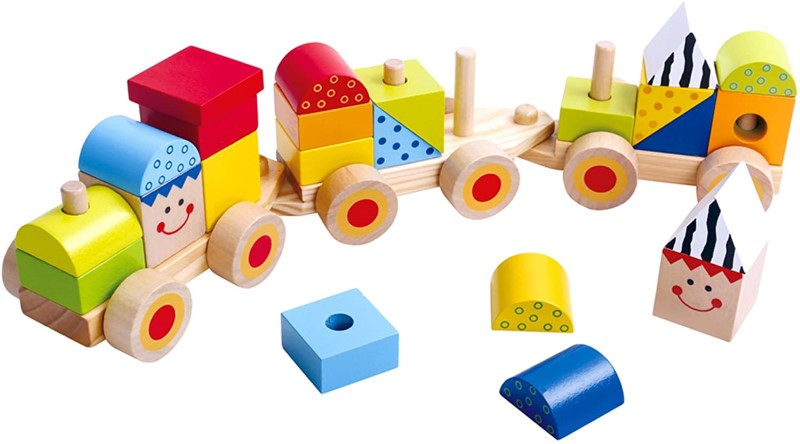 TKB383-dyrveno-didaktichesko-vlakche-tooky-toy Дървено дидактическо влакче, Tooky Toy TKB383