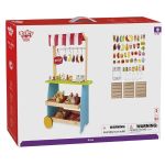 Tooky Toy Дървен магазин/количка за хранителни стоки - Image 3