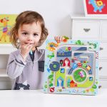 Tooky Toy Дървен лабиринт с магнитна писалка, Град - Image 2