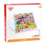 Tooky Toy Дървен лабиринт с магнитна писалка, Град - Image 4