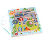 Tooky Toy Дървен лабиринт с магнитна писалка, Град