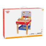 Tooky Toy Дървена работилница с менгеме и инструменти - Image 4