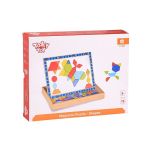 Tooky Toy Двустранна магнитна дъска с цветни фигури - Image 5