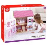 Tooky Toy Дървена къща за кукли, Приказен свят, обзаведена - Image 5