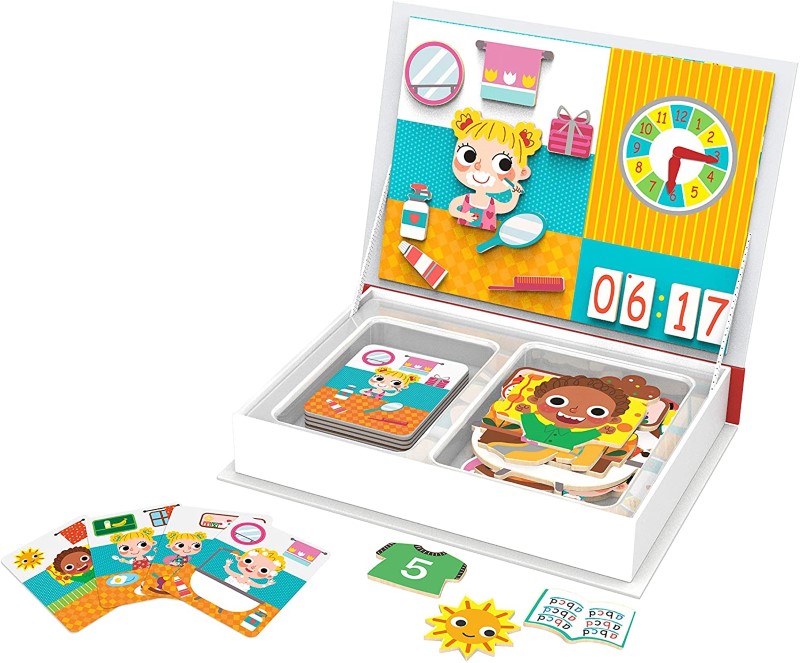 TL161-tooky-toy-magnitna-igra-da-nauchim-chasovnika Магнитна игра, Да научим часовника, Tooky Toy TL161