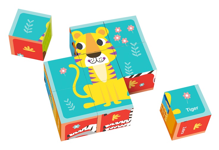 TL690-6-dyrveni-kubcheta-s-zhivotni-tooky-toy Tooky Toy Дървена кубчета-пъзел с животни