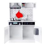 Детска дървена кухня със звук и светлина, Бяло-сива, Ginger Home - Image 3