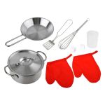 Детска дървена кухня със звук и светлина, Бяло-сива, Ginger Home - Image 4