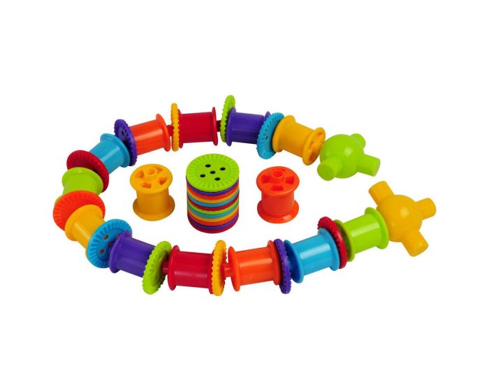 bje114-komplekt-ot-tzvetni-makari-i-kopcheta-za-nanizvane-bigjigs BIGJIGS Комплект с макари и копчета за нанизване