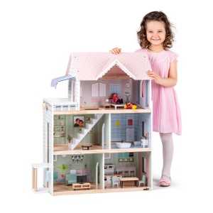 Дървена къща за кукли woody