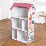 Дървена етажерка за играчки и книги, Къща, Ginger Home 4