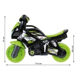 Детски мотор за баланс със звук и светлини, зелен, Technok Toys 3