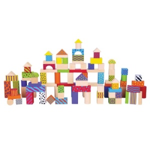 Дървен конструктор Фантазия, 100 бр. New Classic Toys 1