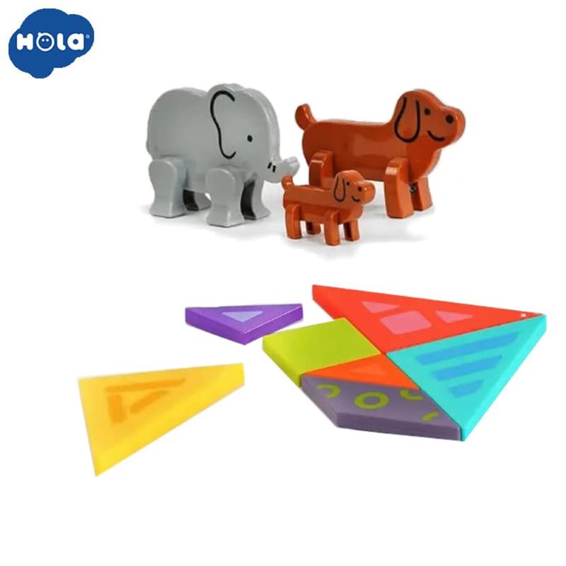 h7982-detska-igra-tangram-hola-6 Hola Магнитна игра танграм с животни - Image 1