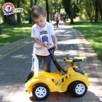 Technok Toys Детска кола с музикален волан, жълта - Image 7
