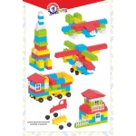 Technok Toys Конструктор с цветни елементи, 100 броя 3