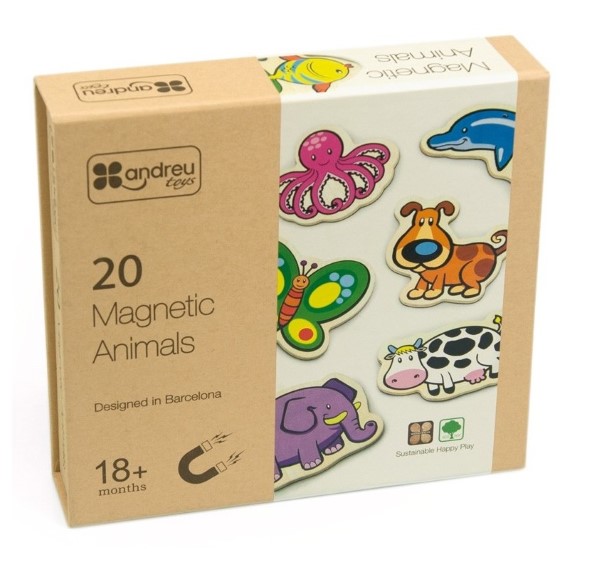 magnitni-jivotni-andreu-toys-16020-1 Магнити Животни - 20 бр