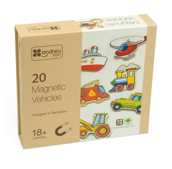 magnitni-prevozni-sredstva-andreu-toys-16020-2 Магнити "Превозни средства" 20 бр.
