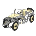 Technok Toys Метален конструктор, Ретро кола 2