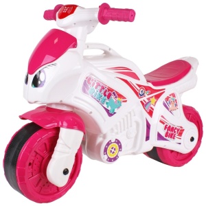 Детски мотор за баланс със звук и светлина, розов, Technok Toys