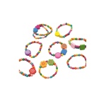 Направи сам гривни с дървени цветни мъниста 2