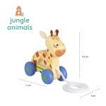 Дървен жираф с въже за дърпане, Orange Tree Toys - Image 3