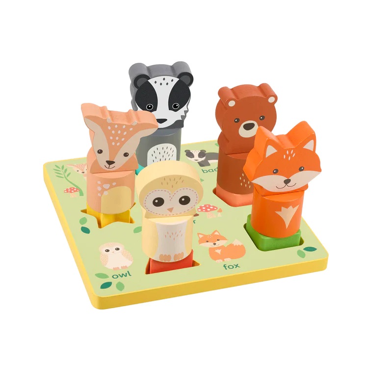 ott20043-darven-3d-pazel-s-zhivotni-orange-tree-toys-5 Дървен пъзел с горски животни, Orange Tree Toys