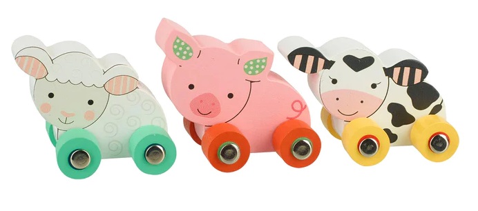 ott7070-dyrveni-zhivotni-kolichki Моите първи животни от фермата - Orange Tree Toys