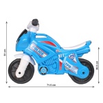 Полицейски мотор за баланс със звук и светлини, Technok Toys 3