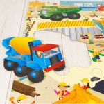 пъзел за под Строителни машини 2