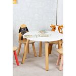 Bigjigs Детска дървена масичка, Животни - Image 4