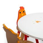 Bigjigs Детска дървена масичка, Животни - Image 6