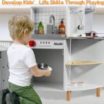 Дървена ъглова кухня с течаща вода, светлини и звуци  - NBSheen - Image 3