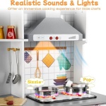 Дървена ъглова кухня с течаща вода, светлини и звуци  - NBSheen - Image 5