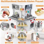 Дървена ъглова кухня с течаща вода, светлини и звуци  - NBSheen - Image 6