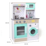 Детска дървена кухня с пералня 2