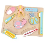 дървен пъзел зъболекар