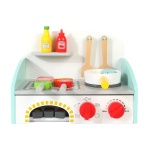 Детско дървено барбекю с котлони