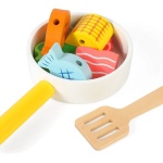 Детско дървено барбекю с котлони 2