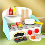 Детско дървено барбекю с котлони 4