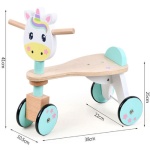 Детско дървено колело четириколка, Еднорог 5
