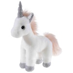 Плюшен еднорог с блестящ рог, 28 см