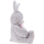 Сиво зайче с розова панделка, 50 см 1