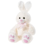 Плюшено зайче с розова панделка Heunec