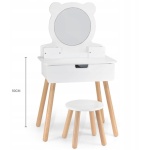 Детска дървена тоалетка с огледало и столче Viga Toys 6