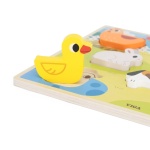 Дървен пъзел с фигури на животни Viga Toys 4