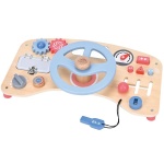 Дървен волан за игра с активности Lelin Toys 2